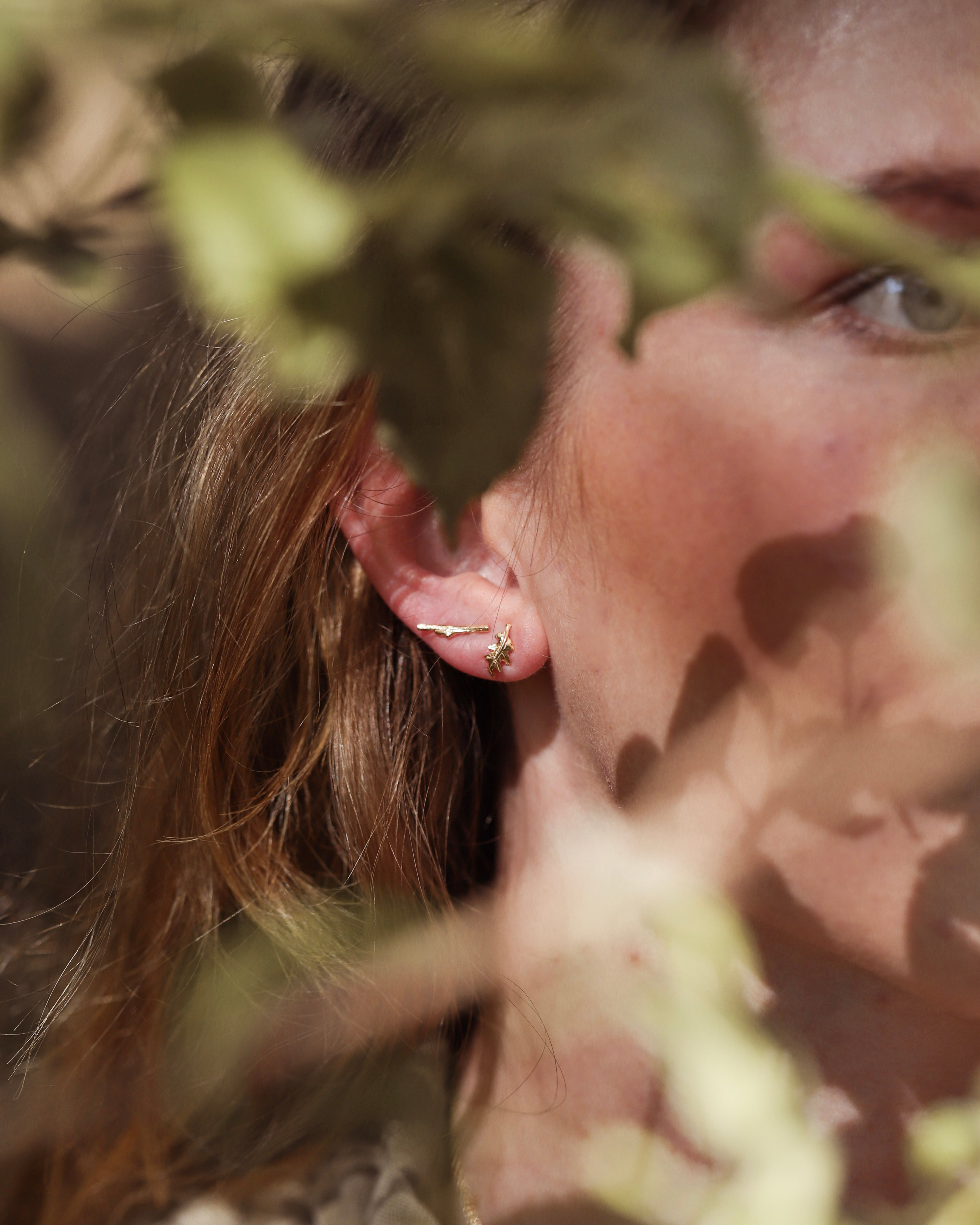 Group golden stem autumn earring 14k yellow gold model 8475 5f6da263 ad80 4692 b1a7 afaf2e0c3ac7